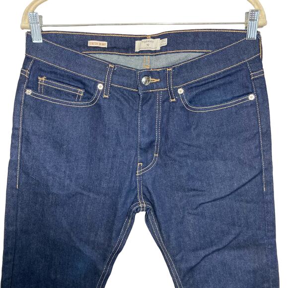 Topman Stretch Skinny Jeans Men's Button Fly Dark Wash 32X29 Short Inseam Denim - Picture 3 of 15